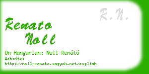 renato noll business card